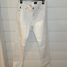 AG Adriano Goldschmied White The Stockton Skinny Jeans size 32 EUC