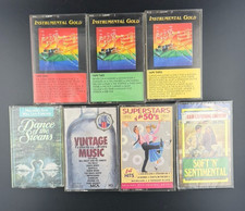 Vintage Music Lot 7 Cassette Tapes Instrumental Gold 50 s Country Easy Listening