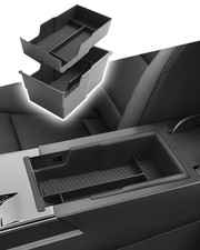 Double Layer Center Console Armrest Organizer Tray Insert For Chevy Equinox