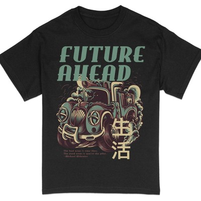 Future Ahead Graphic Tee, Inspirational Quote T-Shirt, Trendy Unisex Apparel#26