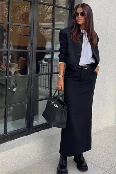 Women Blacky Dress Berlin Skirt Black Wool 36 / S