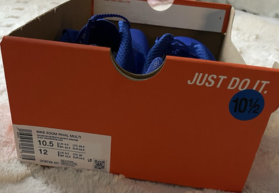Nike Zoom Rival Multi Racer Blue Safety Orange Track & Field Spikes DC8749-401