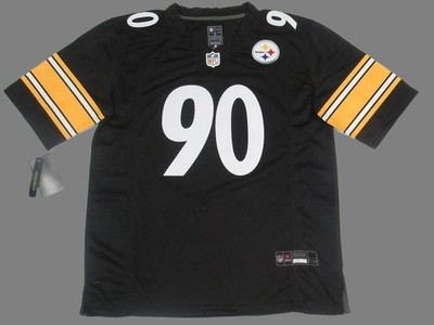 T.J. Watt #90 Steelers Men's Game Season Jersey Black XL