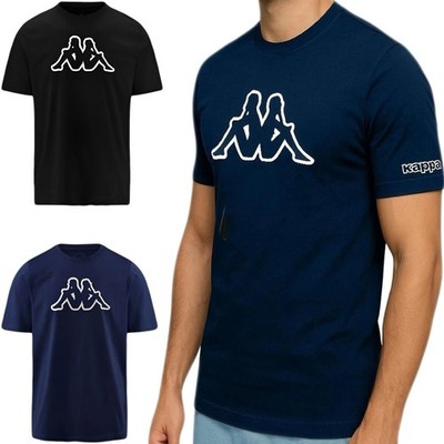 2er Set KAPPA Herren T-Shirt Shirt Kurzarm Baumwolle Slim Shirt Halbarm