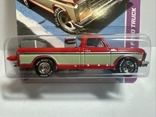 Camión Ford F-150 Sam Walton 1979 Hot Wheels neumáticos de goma variación verde
