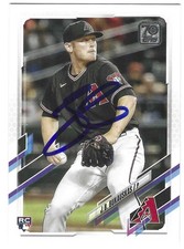 J.B. BUKAUSKAS SIGNED 2021 TOPPS UPDATE RC BASEBALL CARD DIAMONDBACKS #US74