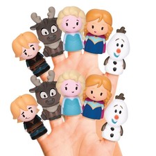 Disney Frozen Bath Finger Puppets, 10 Pc   Party Favors, Educational Play, Bat