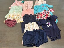 Lot Of 14 Pieces, Baby Girl Size 3 Months Clothing Sleepers Etc