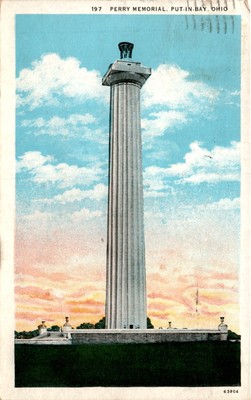 PERRY MEMORIAL, PUT-IN-BAY, OHIO, Miss Betty Bonifield, Postcard