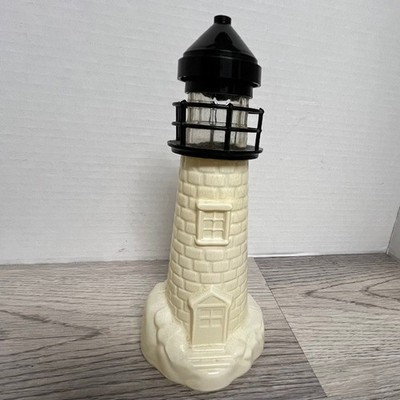 AVON Old Spice Lighthouse Aftershave 1970s Cologne Bottle Glass Vintage