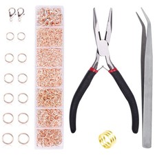 Jump Rings for Jewelry Making Kit, 1500 pcs Jewelry Repair Kit for Necklace B...
