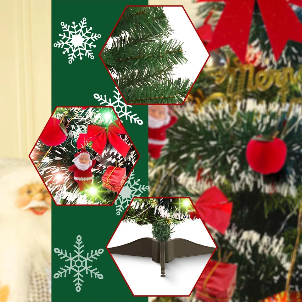 Albero Di Natale Piccolo,Mini Albero Di Natale Da Tavolo 60Cm,Mini Alberi Di Nat - Immagine 3 di 4