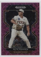 2022 Panini Prizm Draft Picks Neon Pink Velocity Prizm Pete Hansen #PDP97 3hd