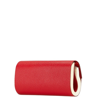 Hermes Cahier Roule Roll Memo Pad Notebook Cover Red Leather