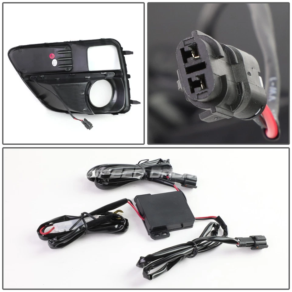 PARA 15-17 SUBARU WRX STI LED DRL BAR PARA-CHOQUE FAROL DE NEBLINA DE DIREÇÃO TAMPA MOLDURA - Imagem 4 de 4