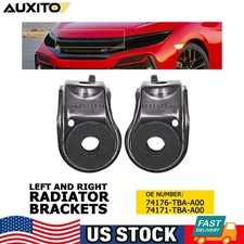 2Pcs Upper Radiator Mount Bracket For 2016-2021 Honda Civic Left Right Pair