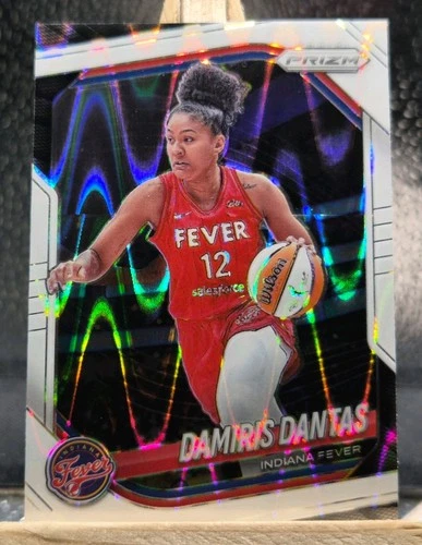 DAMIRIS DANTAS 2025 Panini WNBA Prizm #42 WHITE SEISMIC PRIZM Indiana Fever
