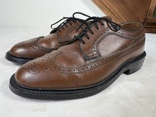Knapp Mastercraft Dress Shoes Mens 6 3E Brown Pebble Grain Leather Made In USA