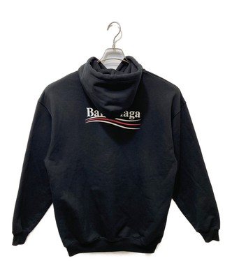 トップス balenciaga Campaign Logos hoodie xs BALENCIAGA Campaign logo pullover hoodie Size: XS Black TS49