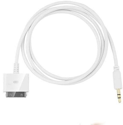 FYL 30-Pin Dock to 3.5mm Aux Audio Adapter for iPhone, iPad, iPod Touch 5ft