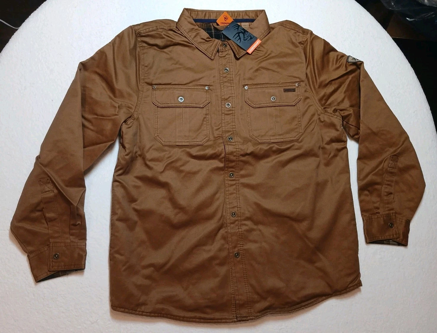 Men's Concealed Carry Journeyman Shirt Jacket Size Large Shacket NEW image 1