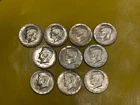 [Lot of 10] - 1964 Kennedy Half Dollar - 90% Silver. Pulled From Bag.