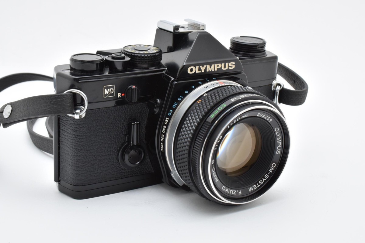 Exc+5] Olympus OM-1 MD 35mm Film Camera w/ F.Zuiko Auto-s 50mm f