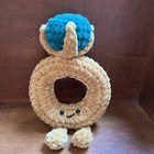 Two Crochet Ring Dolls, Amigurumi Crochet- pink diamond & emerald, very soft  — photo 2