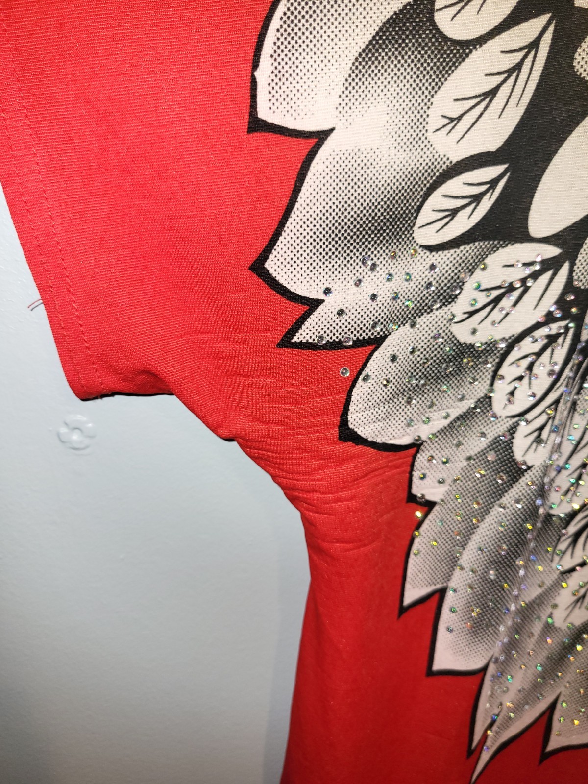 Ameri Mode Womens Red Feathers rhinestone Crystal… - image 16