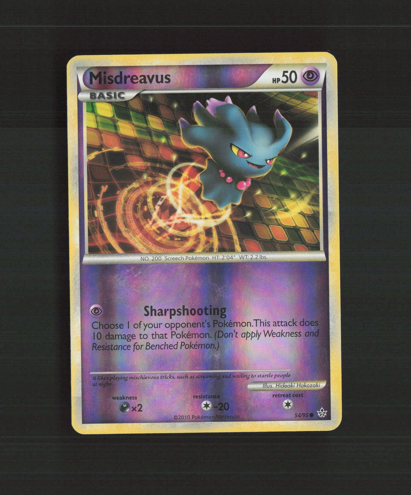 Misdreavus 54/95 Unleashed Reverse Holo Pokemon Card LP