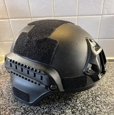 Air Soft Black Helmet with Inner Padding and Cusion Pad for Teenager/Adult Size