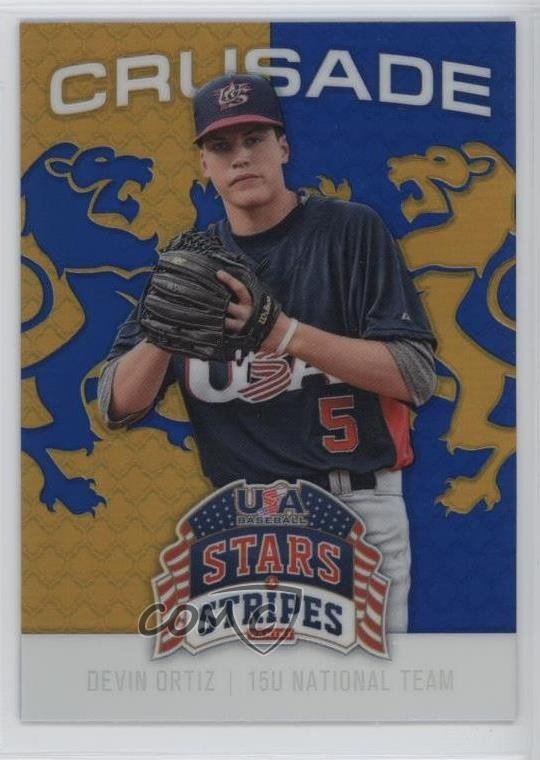 2015 Panini Stars and Stripes Crusade Blue Devin Ortiz #32 2f9