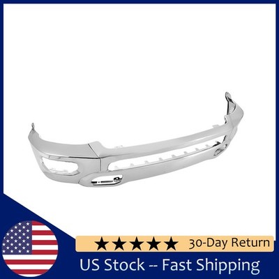 Bumper Face Bar For Ram 1500 2019-2023 NEW Upgraded Chrome W/ Fog Light Holes