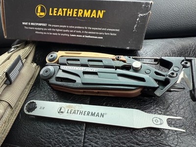 Leatherman MUT EOD Black multi tool with Brown/Tan Inserts. (BRAND NEW)