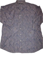 Bogosse Mens 5 Button Up Casual Striped Long Sleeve Shirt Designer Flip Cuff B94