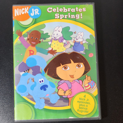 Nick Jr. Celebrates Spring DVD, 2004 Dora Blues Clues Rug Rats Little Bill