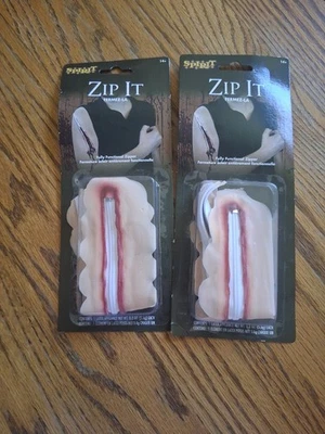 Spirit Halloween Zipper Prosthetic Lot - Photo 1/3