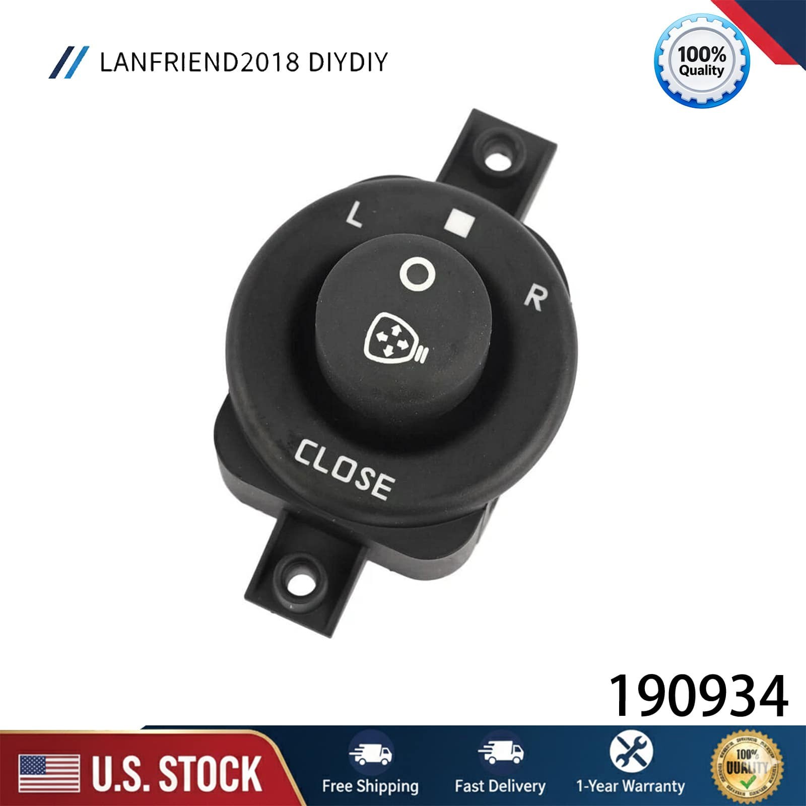 fit Maserati GranCabrio GT 2007-2019 Outer Mirror Switch Control 190934