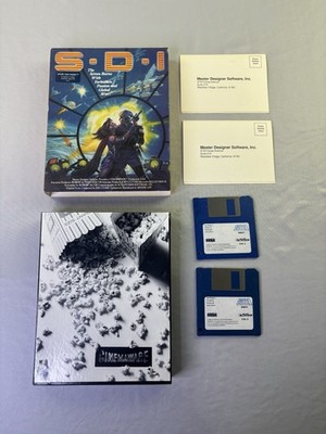 S.D.I Atari 520/1040 ST Activision Cinemaware Video Game Vintage 1986