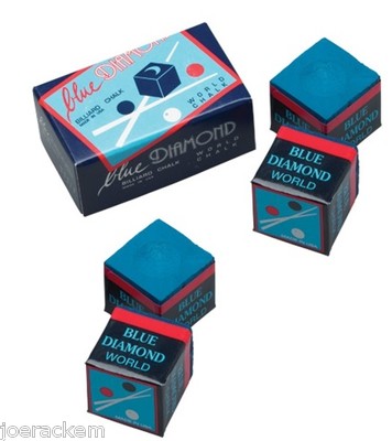 4 Pieces Of Blue Diamond Pool Chalk - Longoni Premium Quality Billiard Chalk