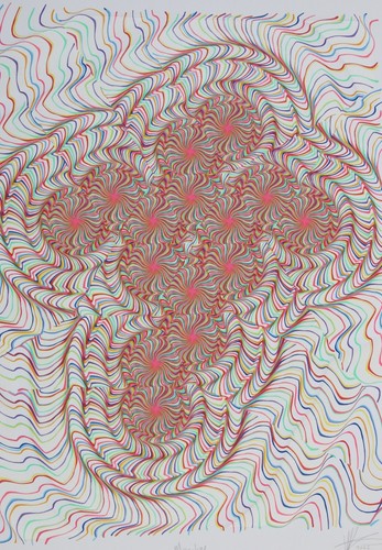 KELSEY BROOKES Mescaline screenprint signed +sticker Banksy,shepard fairey - Picture 12 of 13