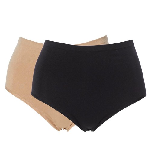 Rhonda Shear 2-pack Seamless Antimicrobial High-Waist Brief 758-350 , Size S - 第 2/4 張圖片
