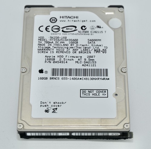 APPLE Mac mini (A1176) ++ HDD 160GB Festplatte ++ 655-1406A ++ 5K250-160 ++