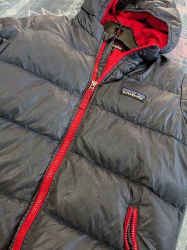 Patagonia childs kids down jacket coat Blue 5T baby hi loft sweater - Picture 7 of 11