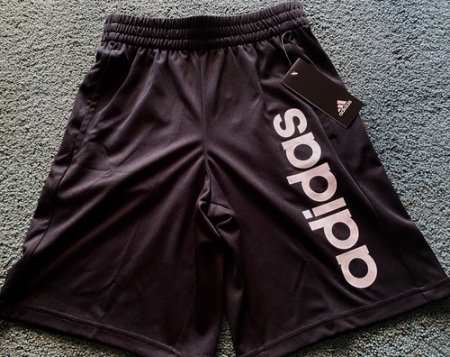 NWT Adidas Boys YMD Blue/Black/White LOGO Aeroready Shorts Set Medium - Picture 4 of 4