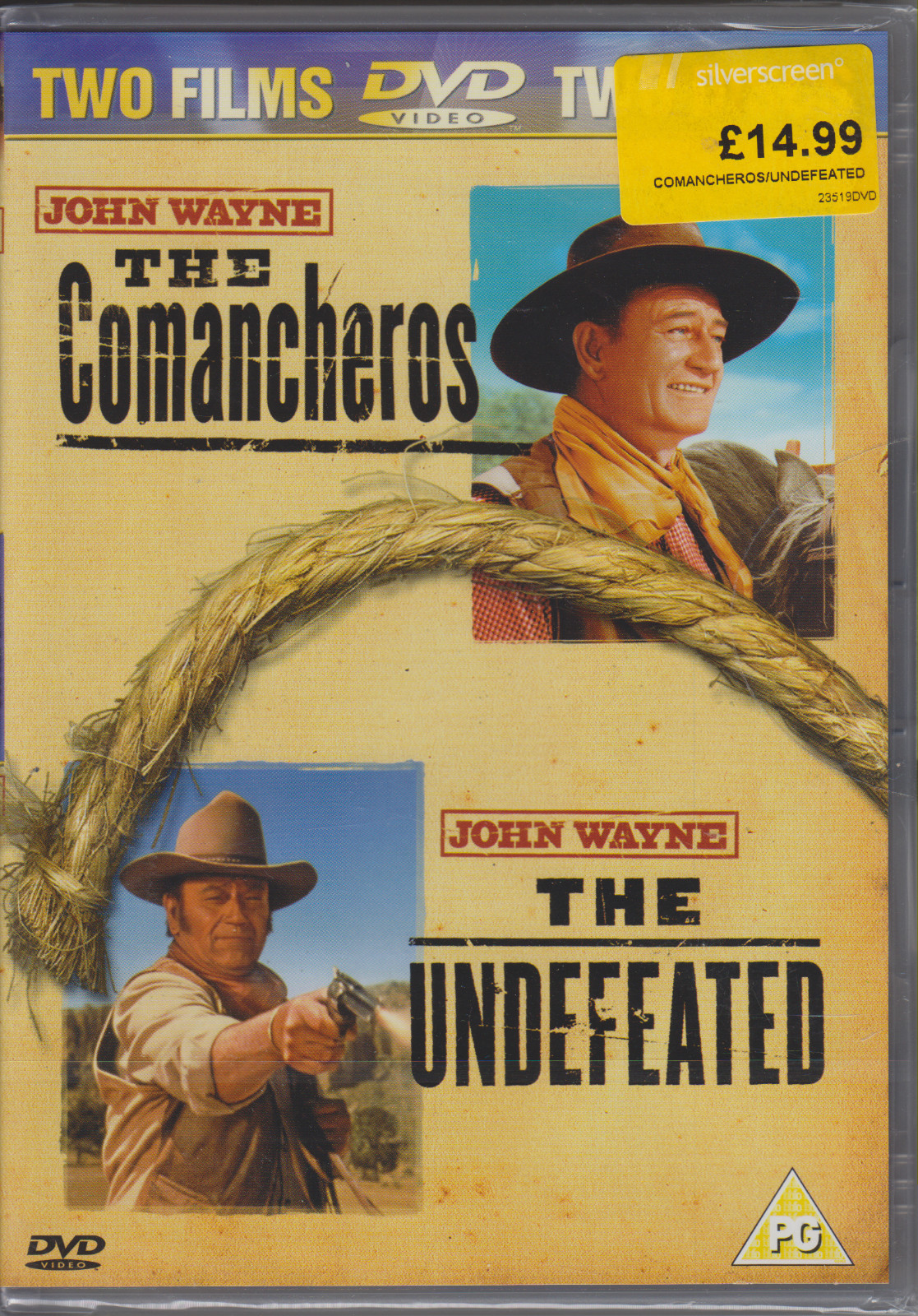 The Comancheros/The Undefeated DVD (2003) John Wayne, Curtiz (DIR)  New / Sealed