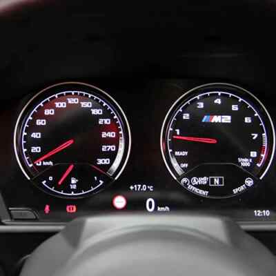 Bmw Tacho Black Panel F F20 F22 F45 8724515 6837006 Speedometer