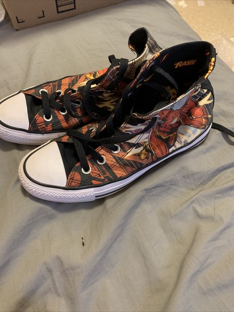 dc comic flash converse shoes