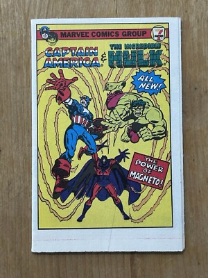 Captain America & The Incredible Hulk *7-11 1981* SEVEN-ELEVEN MINI COMIC Marvel