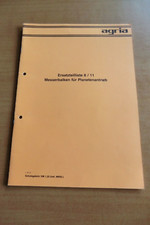 Ersatzteilliste Agria Messerbalken für Mähwerk mit Planetenantrieb Ausgabe 1979